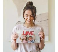 Personalised Kinder XXL chocolate box - 64 bars (8 x 100g) with name and personal message - Unique gift with full colour print - Dimensions 31.8 x 17 x 2.7 cm