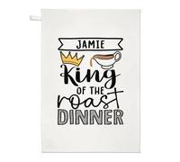 Personalised King of The Roast Dinner Tea Towel Dish Cloth