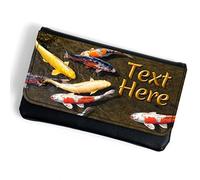 Personalised Koi Carp Tobacco Pouch Rolling Cigarette Baccy Case Wallet Fish Pond Smoking Gift SH148
