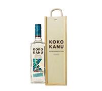 Personalised Koko Kanu Jamaican Coconut Rum Gift Set in Wooden Box - Tropical White 70cl - Ideal Birthday Gift for Him, Boyfriend or Lover - Unique Alcohol Gift for Men
