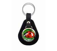 Personalised Ladybird Keyring Any Text Key Fob Birthday Gift R209