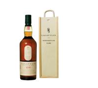 Personalised Lagavulin Single Malt Scotch Whisky Gift Set in Wooden Box - 43% ABV (70cl)