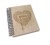 Personalised Large Engraved Wooden Named Dog or Cat Photo Album Gift