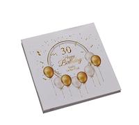 Personalised Large Linen 30th Birthday Photo Album With Balloons