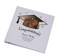 Personalised Large Linen Congratulations Graduation Photo Album Elegant Star Design Custom Photo Graduation Day Memory Storage Album