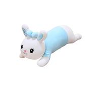 Personalised Large Rabbit Plush Toys with Custom Image, 60cm Long, Cute Pillows & Cuddle Cushion (Blue)