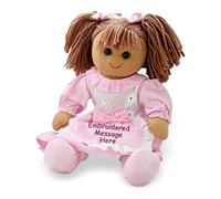 Personalised Large Rag Doll Baby 1st Birthday, Christmas, Christening, Bridesmaid Girl Boys Keepsake Gift