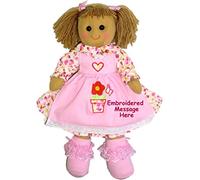 Personalised Large Rag Doll Big Little Sister New Baby 1st Dolly Girls Gift
