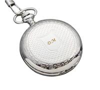 Personalised Laser Engraved Pocket Watch. Custom Fob Watch - Present for Best Man, Usher, Groom, Wedding Favours, Birthday, Valentines, Graduation, Fathers Day Gift