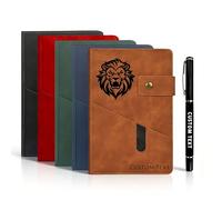 Personalised Leather Journal Personalised Notebook Custom Journal with Name A5 Lined Leather-Bound Notebook Journal for Women and Men with Pocket for Work, Study & Everyday Writing (custom journal)