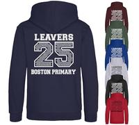 Personalised Leavers Hoodies 2025 Class of 25 School College University Leavers Matching Hoodies Age 9-11 Burgandy