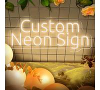 Personalised LED Neon Sign, Customize Your Own Design Neon Lights Sign for Wall Decor, Customizable Light up Sign for Room Wall Decor