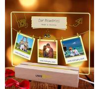 Personalised LED Photo Frame with Every Important Moment, Couples Valentine Anniversary Wedding Engagement Gift for Him Her Husband Wife Boyfriend Girlfriend, Romantic Soulmate Present Unique Decor