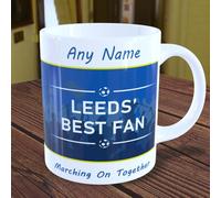 Personalised Leeds Mug - Best Fan Football Cup Gift