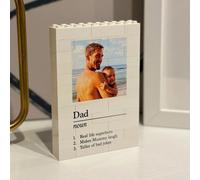 Personalised LEGO Dad Noun Definition Photo Block Puzzle