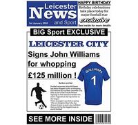 Personalised Leicester City Newspaper Football Birthday Card (19-20)