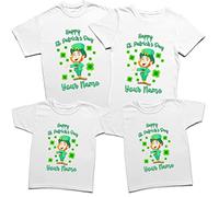 Personalised Leprechaun T-Shirt St Patrick Day 2024 Tee Top#SPD White 5 Years