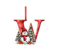 Personalised Letter Christmas Ornaments - Hanging Decorations for Tree