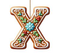Personalised Letter Christmas Ornaments - Hanging Decorations for Tree Christmas Decorations Home Decoration Uk Vintage Decor Baubles Tree Fall Decor Ornaments for the Home Xmas Decoration