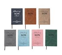 Personalised Letter to My Son in Heaven A5 Leather Notebook Custom Name Notebook Journal with 200 Lined Pages Sympathy Gift for Parents Loss of Child