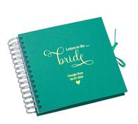Personalised Letters To The Bride Multiple Colours Scrapbook or Photo Album Gift (Emerald Green)