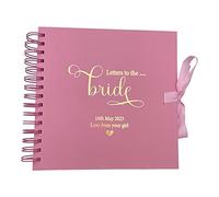 Personalised Letters To The Bride Pink Scrapbook or Photo Album Gift