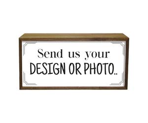 Personalised Light Box Upload Photo | Custom Text Illuminated Light Up LED Room Sign | Bespoke Picture Foto Frame | Home Décor Lighting | Photograph Import Display Signage