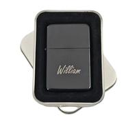 Personalised Lighter With Your Name or Initals + Gift Tin + Reverse engraving