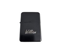 Personalised Lighter With Your Name or Initals + Gift Tin + Reverse engraving (Style-03)