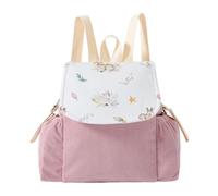 Personalised Lightweight Woodland Animal School Bag with Pockets (Pink)