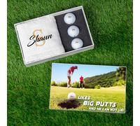 Personalised Likes Big Putts Golf Gift Set