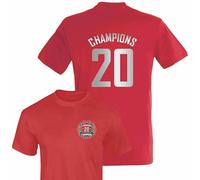 Personalised Liverpool Champions T Shirt Gifts Men Women Kids Football Scousers Shirt 2025, Champions Tee Celebration Winners Gift For Him Her boys - Red XX-Large