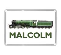 Personalised LNER No.4472 "THE FLYING SCOTSMAN" STEAM LOCOMOTIVE JUMBO FRIDGE MAGNET (Overall Size 9.7cm by 6.7cm)