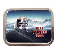 Personalised Lorry Truck Driver Lb003 2oz Tobacco Tin | Baccy Storage | Pill Box | Cigarette Rolling Stash Can