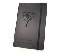 Personalised Love-design Notebook A5 (Black) ~ custom made notepad