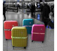 Personalised Luggage Strap TSA 3 Digit lock - Safe Luggage 180cm x 5cm - Printed (Yellow TSA Lock)