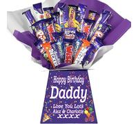 Personalised Luxury Chocolate Bouquet Hamper - Personalised Sweet Gift for Him or Her - Great Choice for Birthdays, Christmas or Any Occasion (Compatible with CADBURY MIX 24)