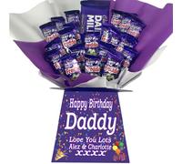 Personalised Luxury Chocolate Bouquet Hamper - Personalised Sweet Gift for Him or Her - Perfect for Birthdays, Christmas or Any Occasion (Compatible With CADBURY FREDDOS)