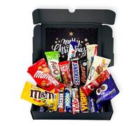 Personalised Luxury Christmas Chocolate Hamper Gift - 20 FULL SIZE Chocolate