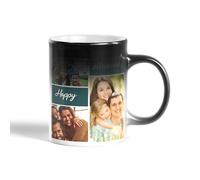 Personalised Magic Colour Changing Mug - Custom Heat Sensitive Coffee Cup with Photo or Text - Heat Changing Tea Cup - Funny Gift for Birthday or Christmas - Unique Personalised Mug for Men & Women