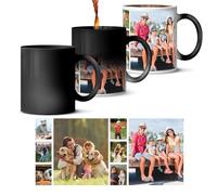 Personalised Magic Photo Mug - Custom Heat Changing Mug with Your Own Photo & Text - Colour Reveal Coffee Cup - Unique Gift for Birthdays, Christmas, Weddings - Premium Ceramic, 11oz, Surprise Effect