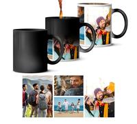 Personalised Magic Photo Mug - Custom Heat Changing Mug with Your Own Photo & Text - Colour Reveal Coffee Cup - Unique Gift for Birthdays, Christmas, Weddings - Premium Ceramic, 11oz, Surprise Effect