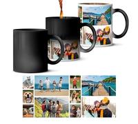 Personalised Magic Photo Mug - Custom Heat Changing Mug with Your Own Photo & Text - Colour Reveal Coffee Cup - Unique Gift for Birthdays, Christmas, Weddings - Premium Ceramic, 11oz, Surprise Effect