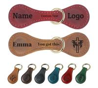 Personalised Magnetic Leather Bookmark Custom Engraved with Name and Text Customised Magnet Bookmarks for Women Men Book Lovers Readers Travellers (Big)