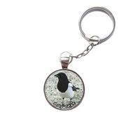 Personalised Magpie Keyring Split Key Chain Birthday Gift R192