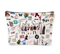 Personalised Make Up Bag Music Lover Gifts for Women Portable Makeup Zipper Cosmetic Bag Album Name Cosmetic Bag and Singer Tour Fans Gifts Toiletry Bag Makeup Bags for Mom Sisters Friends (Style 1)
