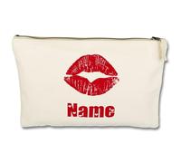 Personalised Makeup Bag Gifts for Women Name Make up Bag Gifts for Birthday Christmas Best Friend Her Women Mum Wedding Gifts for Bride Bridesmaid Cosmetic Bag Makeup Holder (Print, Natural)