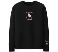Personalised Mama Bear Sweatshirt Signature Puff Print Custom Child Names Year Of Birth Jumper for Mother's Day Birthday Mum Gift Idea, L, Black