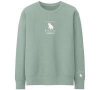 Personalised Mama Bear Sweatshirt Signature Puff Print Custom Child Names Year Of Birth Jumper for Mother's Day Birthday Mum Gift Idea, M, Dusty Green
