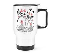 Personalised Mama Bear Travel Mug Cup with Handle